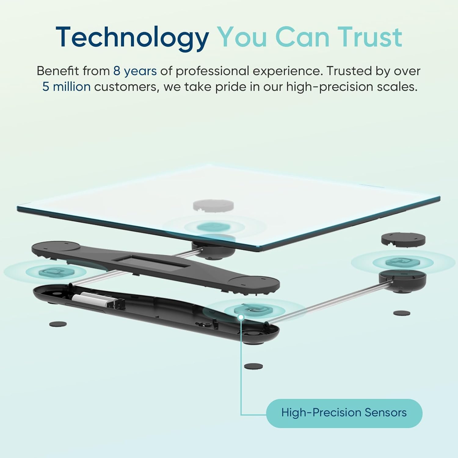 Detalle 2 de Etekcity Digital Body Scale 400 lb ⚖