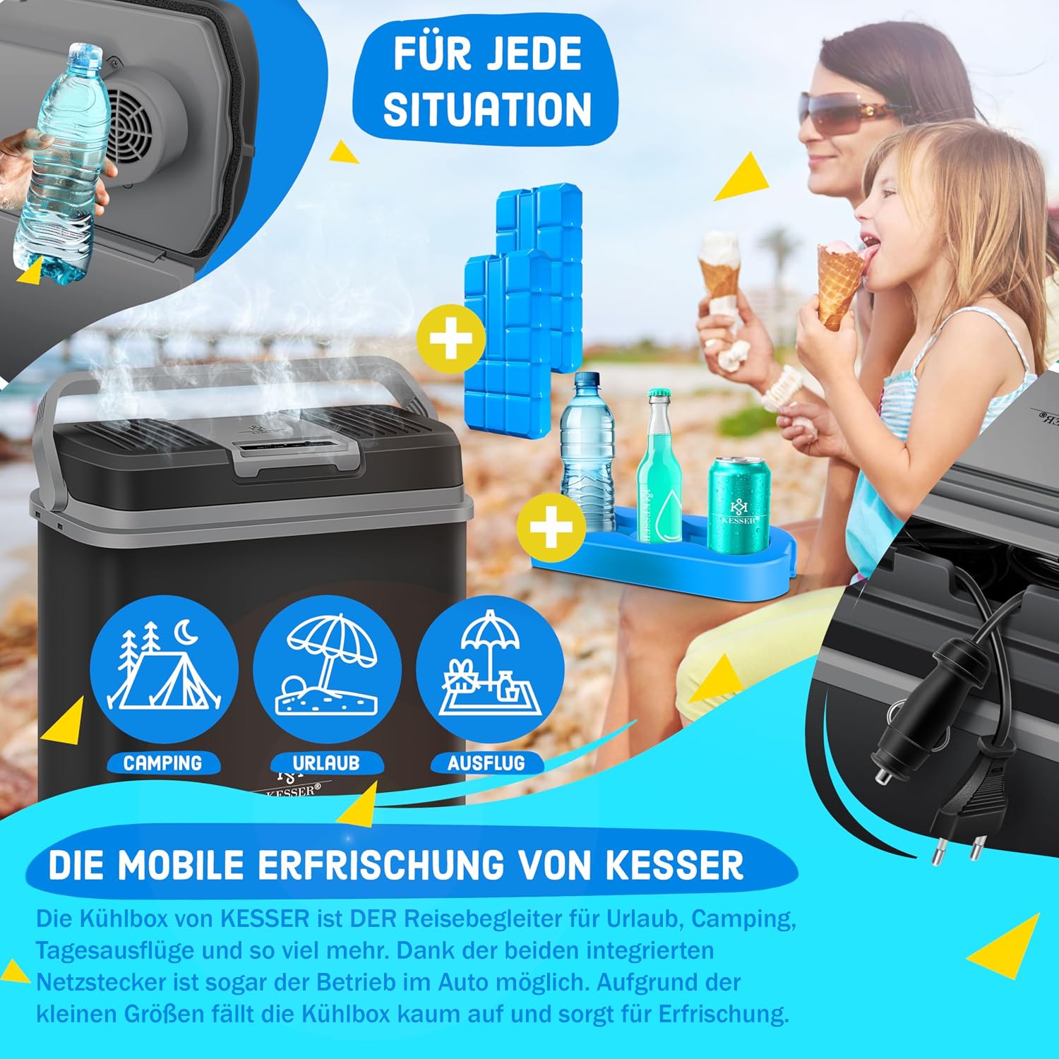 Thumbnail 4 de KESSER 24 Liter Kühlbox – KÜHLT und WÄRMT