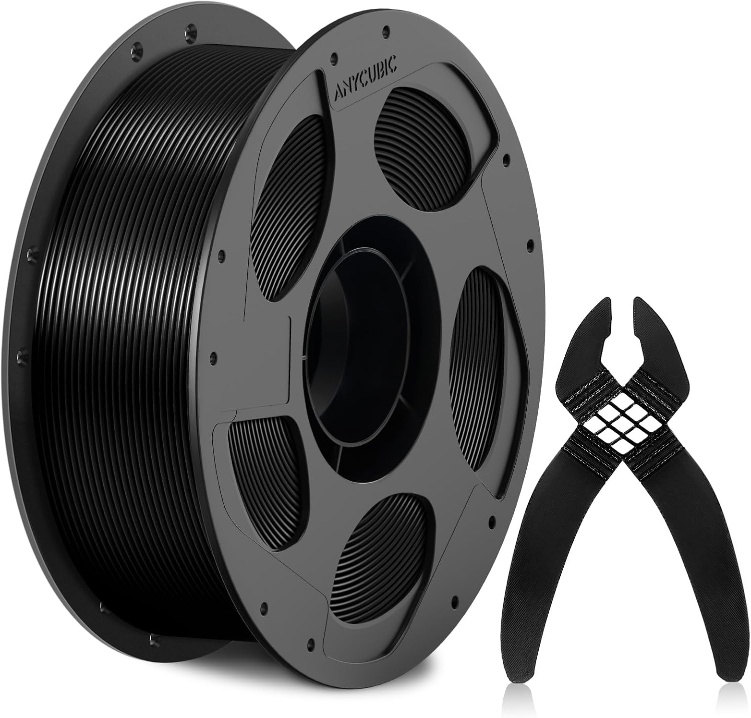 Detalle de ANYCUBIC TPU Filament for ACE, 1.75mm, 68D, 1kg, Black