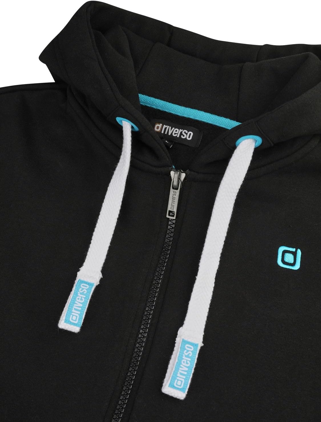 Detalle 2 de riverso Sweatjacke Herren mit Kapuze Regular Fit