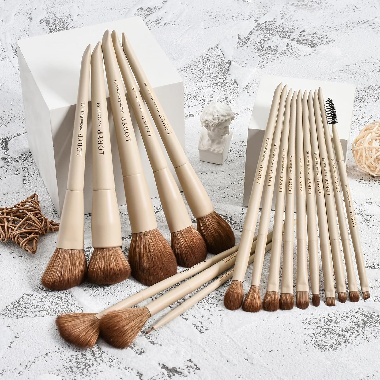 Thumbnail 6 de LORYP Makeup Brushes Set 18-piece brush kit ๐