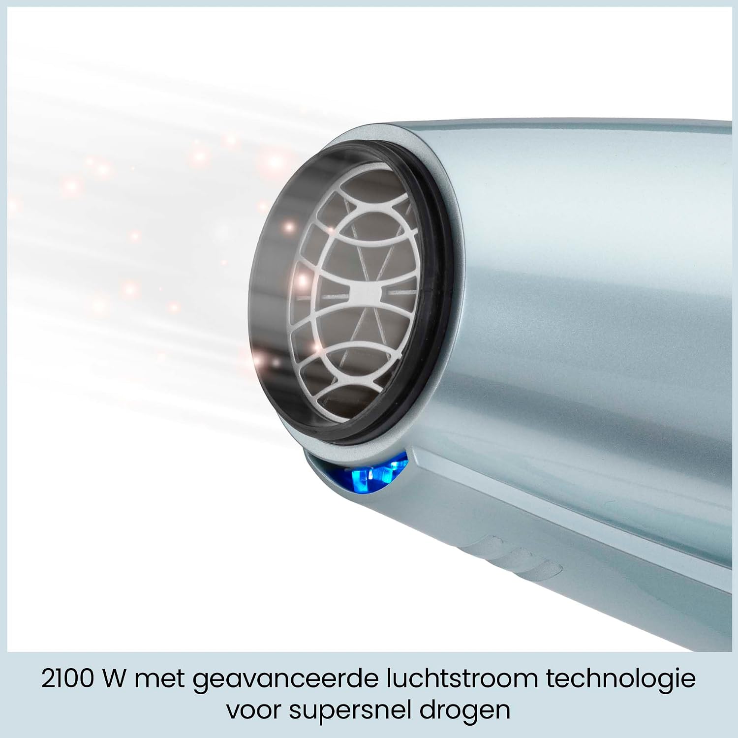 Detalle de BaByliss Hydro-Fusion D773DE haardroger met diffuser, 2100 W en ionentechnologie