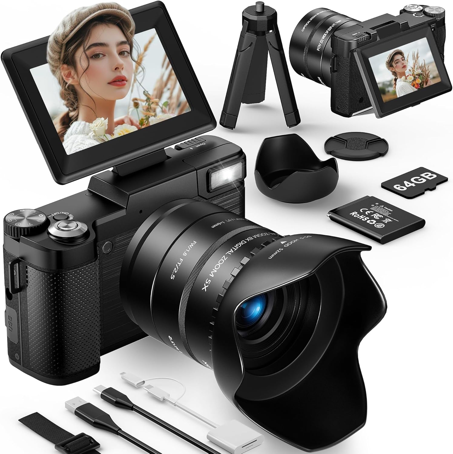 Detalle de Longyi 6K camera with 8X zoom