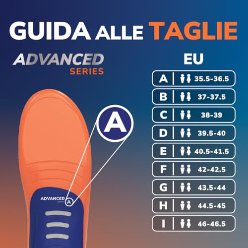 Thumbnail 8 de Dr. Scholl’s Advanced Pain Relief: Solette ortopediche per scarpe e stivali, supporto arco plantare e ammortizzazione fino a 150 kg (taglia 42-42.5)