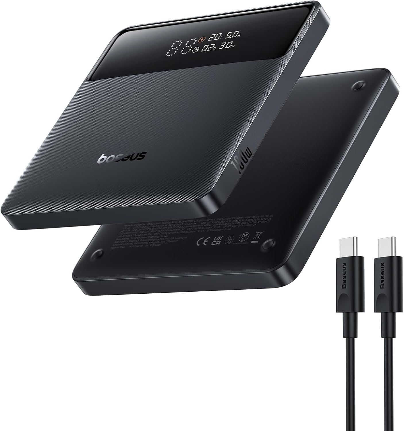 Thumbnail 1 de Baseus Powerbank 20000 mAh 100 W PD sottile Blade H1 per laptop e smartphone