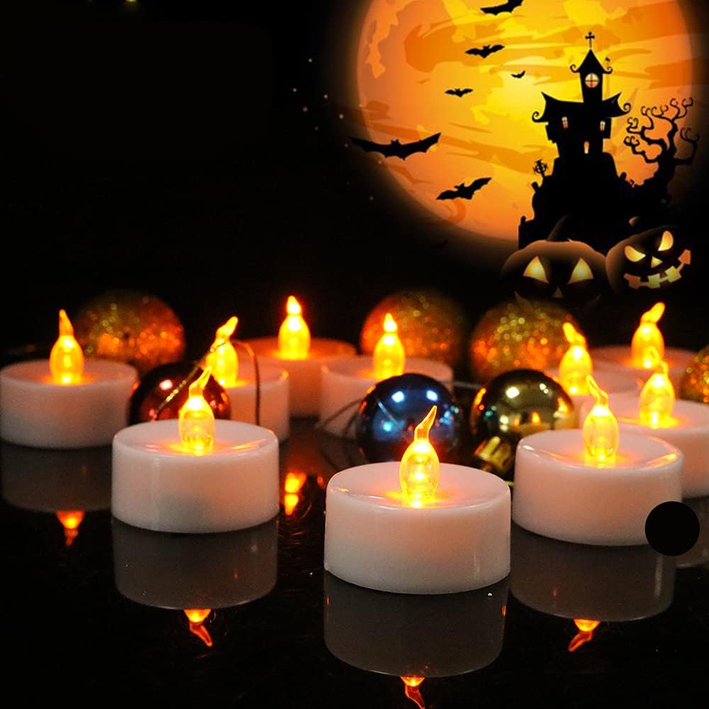 Thumbnail 2 de Led Tea Lights 50-Pack flameless LED tealight candles with CR2032 batteries