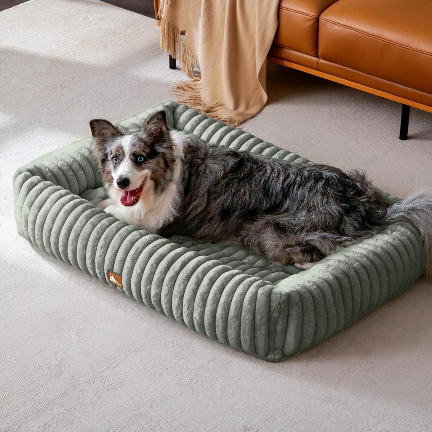 Detalle de Upvilla Luxusweicher Hundekorb 109 × 76 × 20 cm