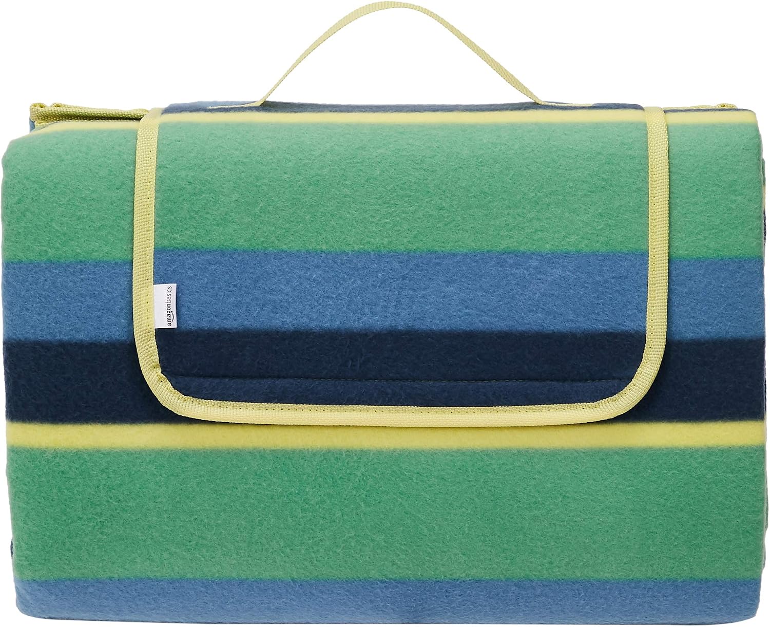 Detalle 2 de Amazon Basics Coperta da picnic impermeabile 200x200 cm, blu scuro con motivo quadretti