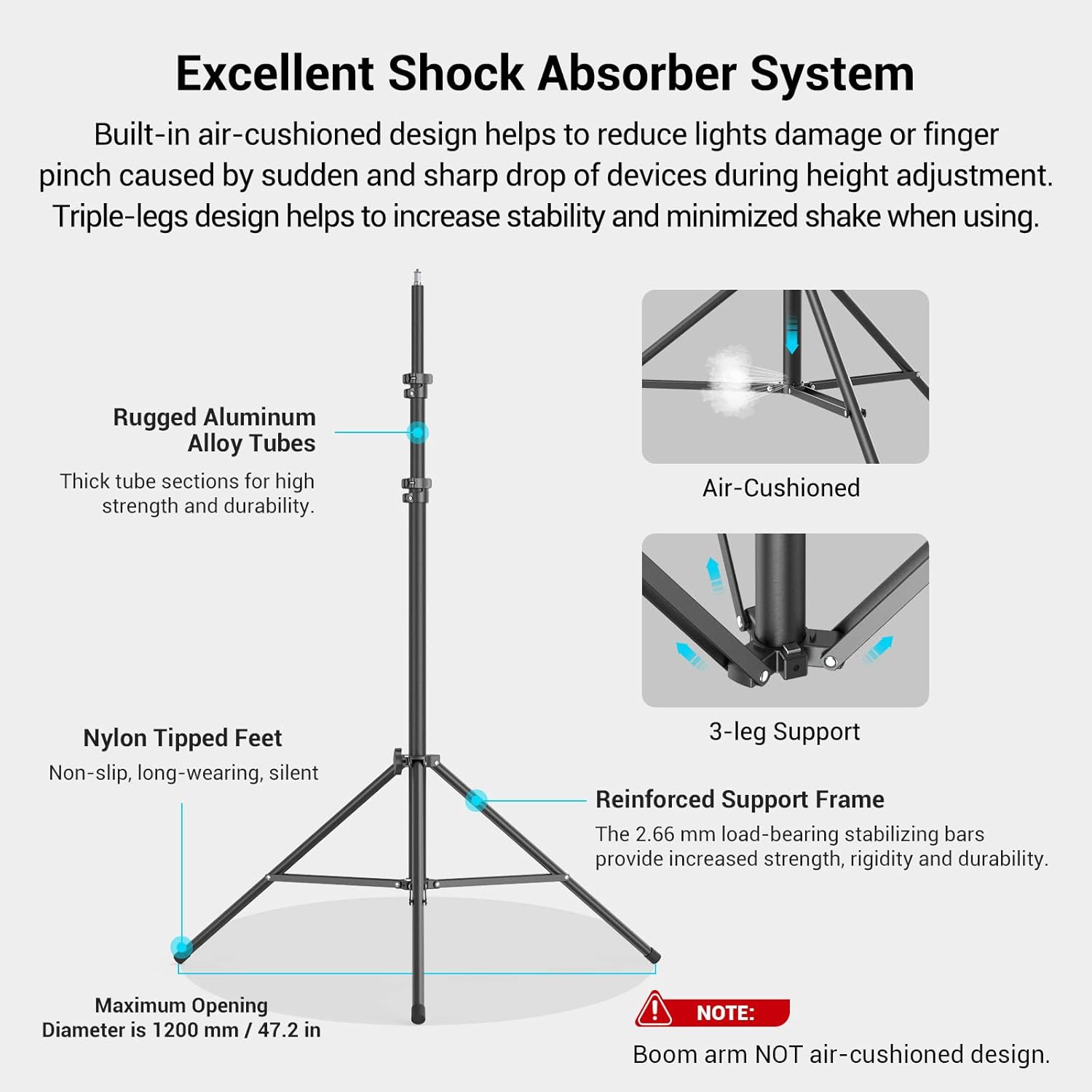 Thumbnail 3 de SMALLRIG RA-S280A Light Stand 280 cm