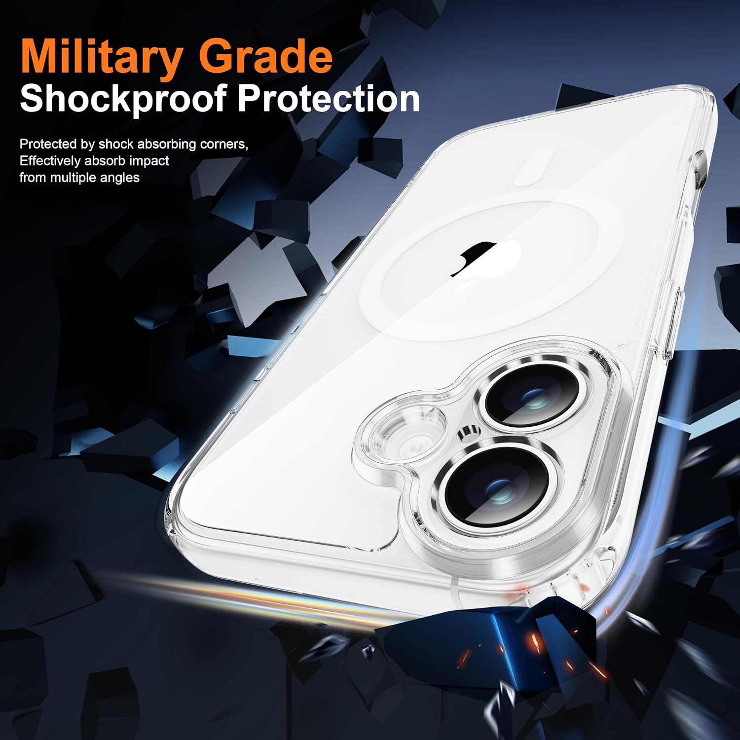 Thumbnail 3 de ORETECH Cover Magnetica per iPhone 17 da 6,3'': protezione trasparente con duo vetro temperato, compatibile MagSafe
