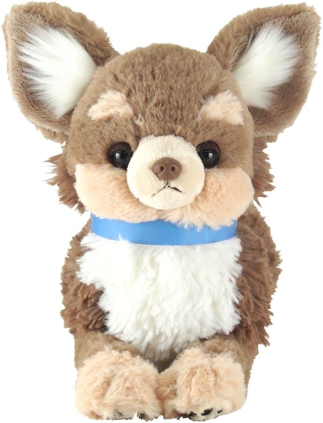Detalle 2 de サンレモン ひざわんこ チワワ BR S P-8712 ぬいぐるみ、膝にのせて楽しめるブラウンカラー