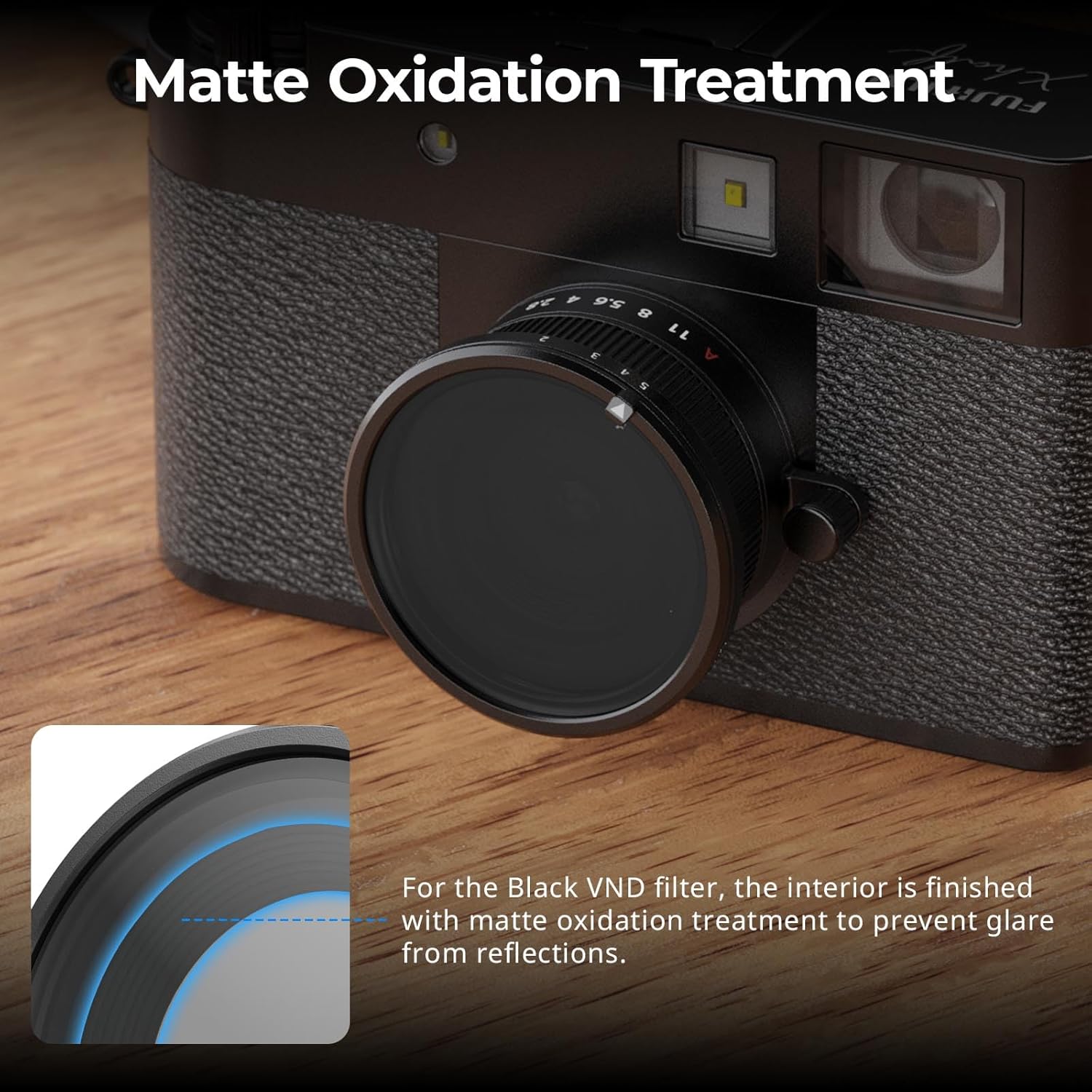 Detalle de SMALLRIG Filtre Magnétique VND ND2–ND32 pour FUJIFILM X Half (5225)