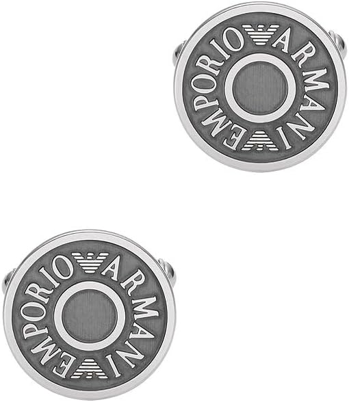 Thumbnail 5 de Emporio Armani Boutons de manchette en acier inoxydable bicolore pour hommes