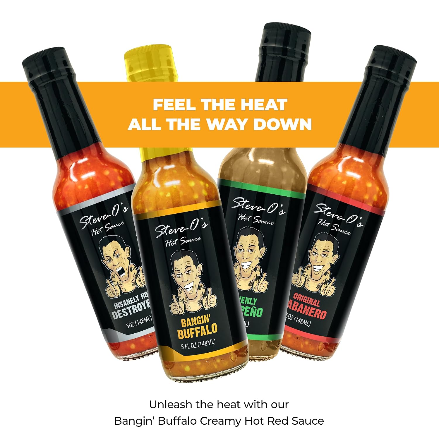 Thumbnail 4 de Steve-O's Bangin' Buffalo Sauce, Creamy Hot Sauce, 5 fl oz
