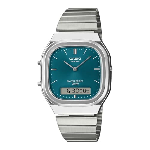 Detalle de Casio AQ-240E-3AEF Reloj analógico-digital con calendario y alarma