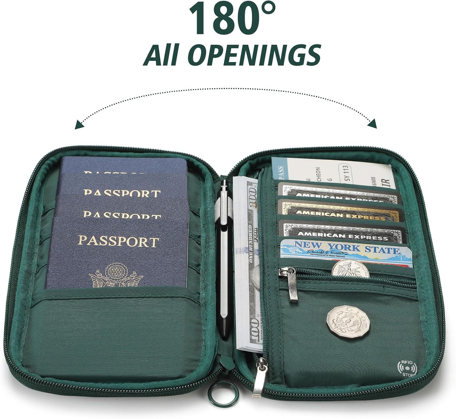 Thumbnail 3 de SEPWIK Travel Passport Wallet RFID