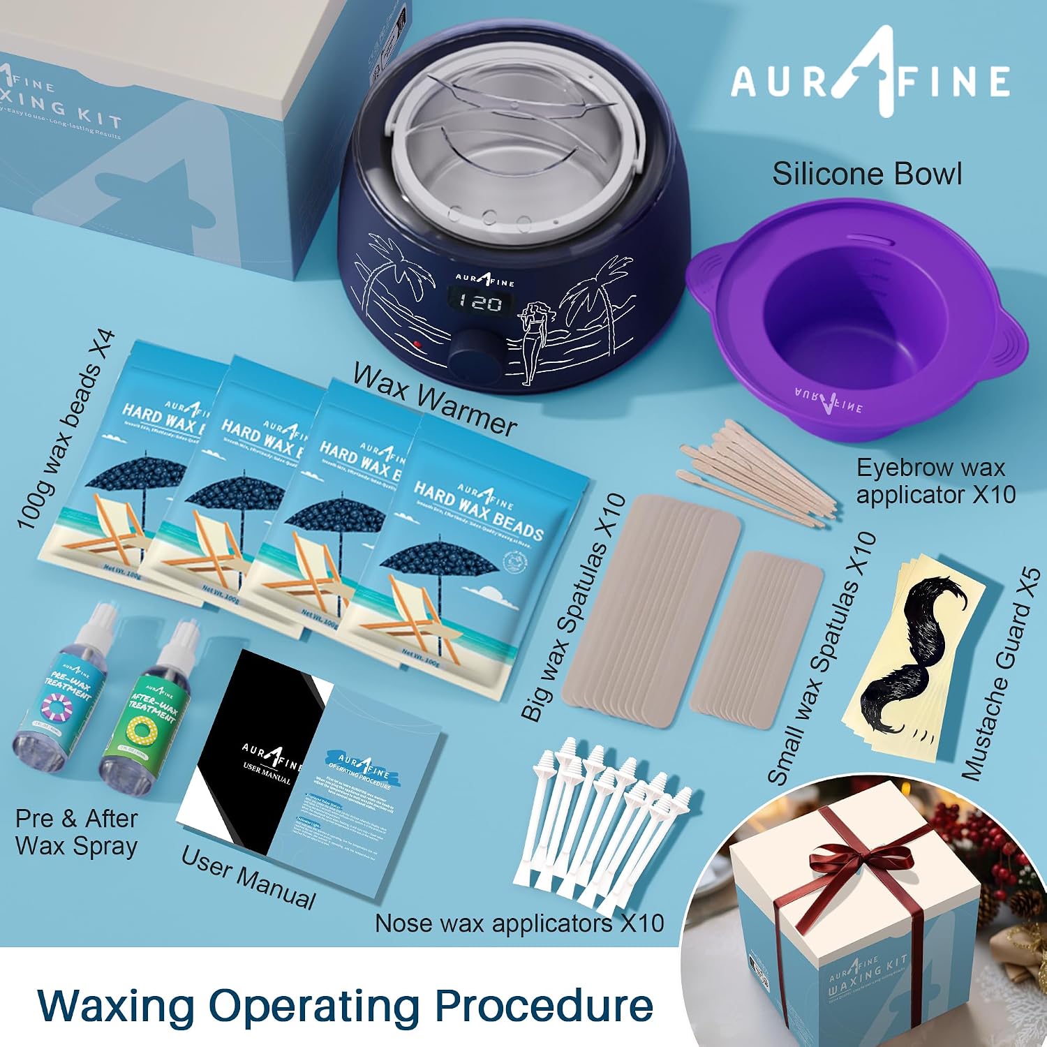 Detalle de AURAFINE Chauffe Cire professionnel 4 perles