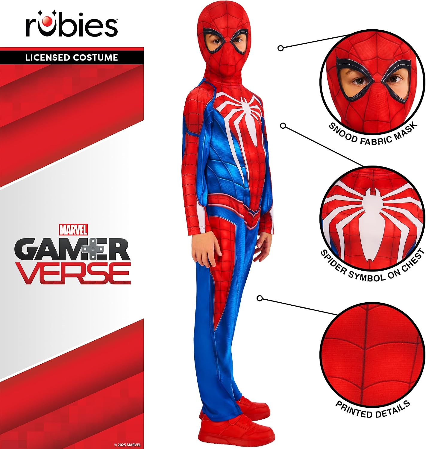 Thumbnail 2 de Rubies Spiderman Gamerverse Kids Costume