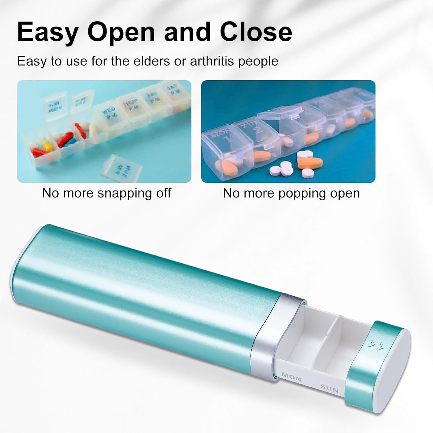 Detalle 2 de Betife 7 day travel pill organiser 6.5 in