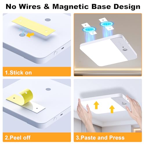 Thumbnail 6 de GCCATE Motion Sensor Rechargeable LED Ceiling Light (7.3 in)
