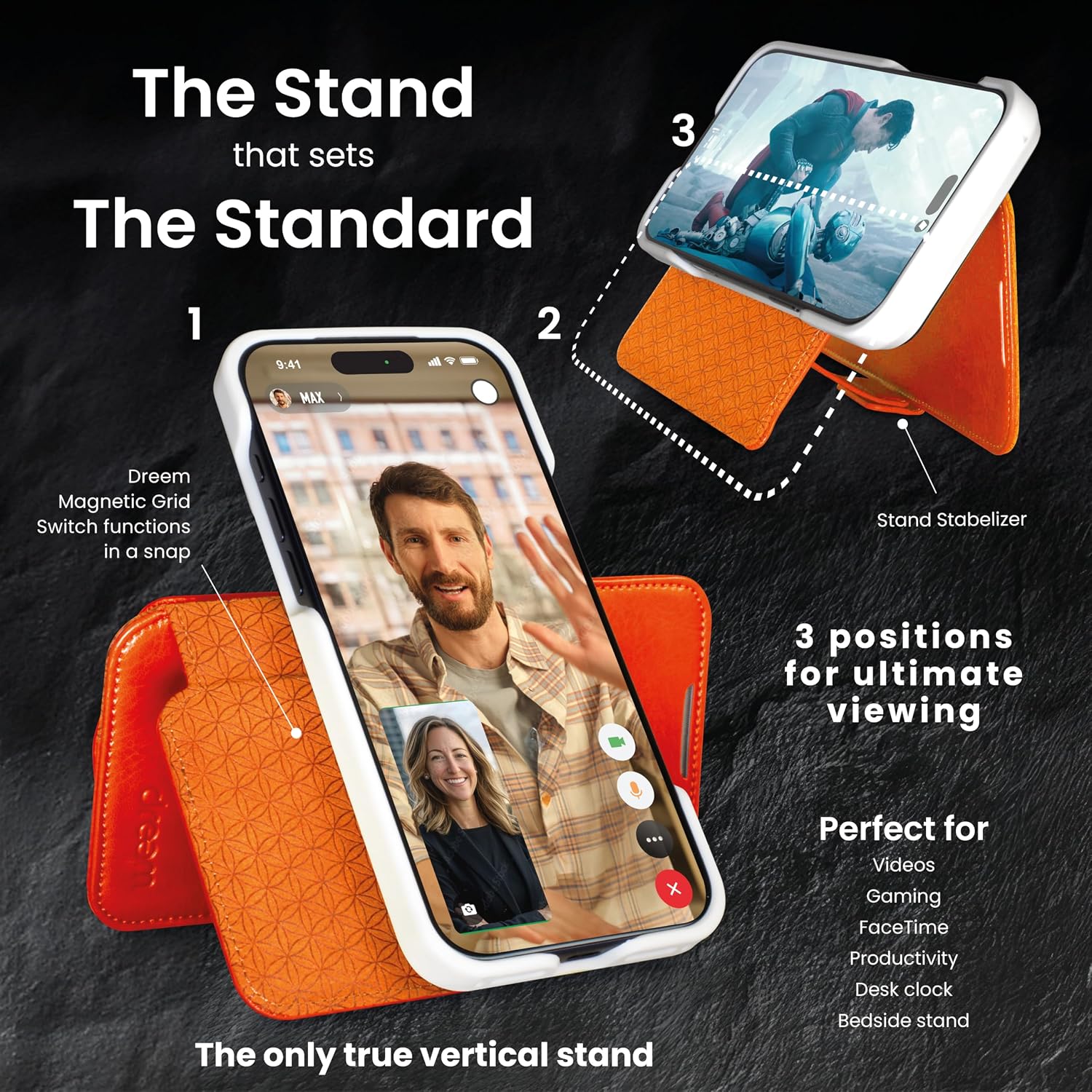 Thumbnail 2 de Dreem Wallet Case for iPhone 17 Pro Max with ArcFold Stand, RFID Blocking, and MagSafe Fit