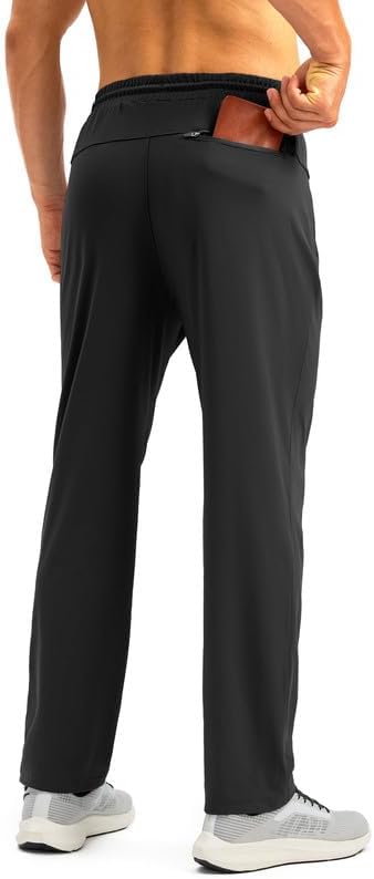 Thumbnail 1 de Pudolla Men's Athletic Stretch Joggers with Zippers