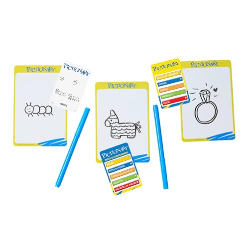 Detalle de Mattel Games Pictionary Gioco da Tavolo 40° anniversario – 2 squadre, 8+