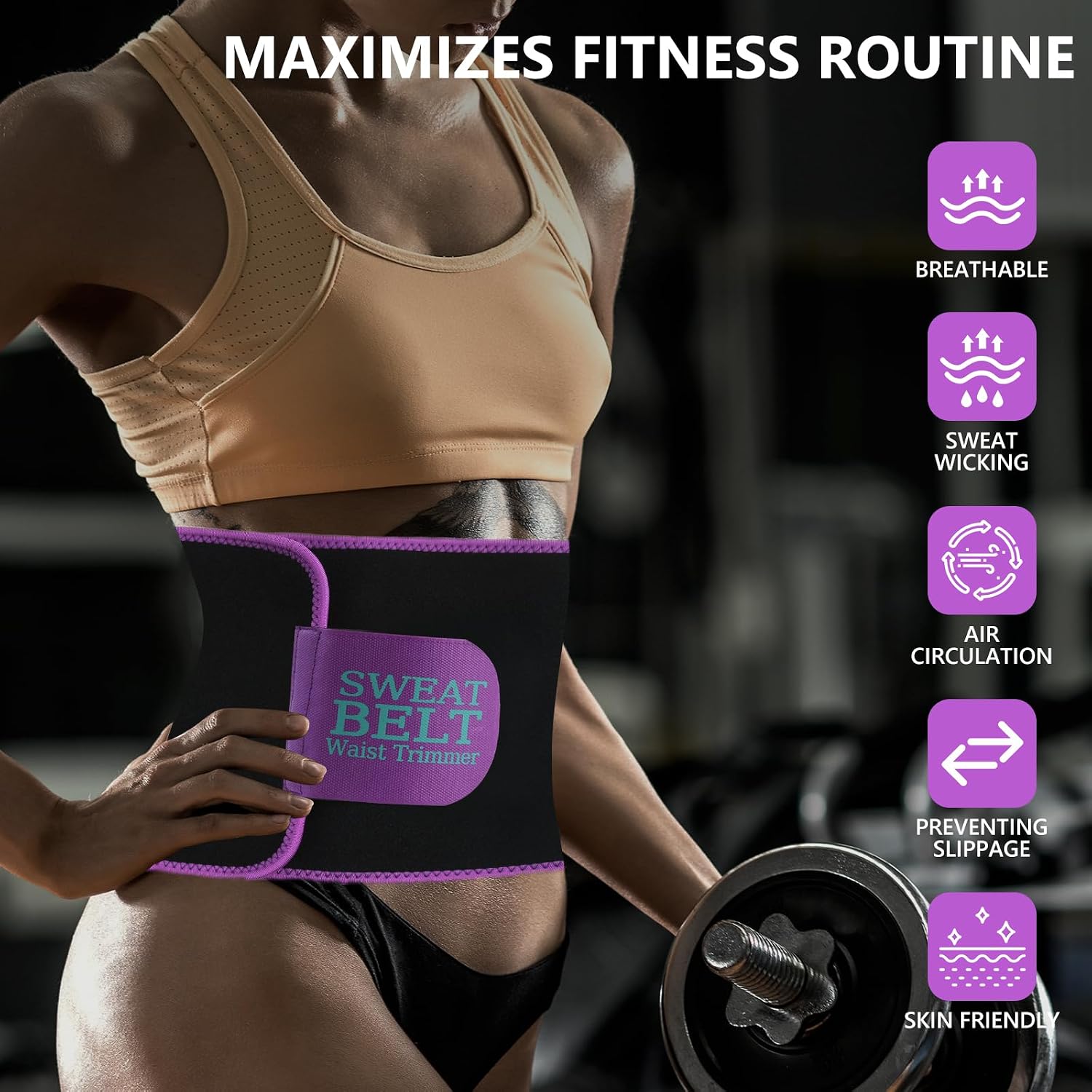 Detalle 2 de MORECOO Waist Trainer for Women with Stretchy Fabric