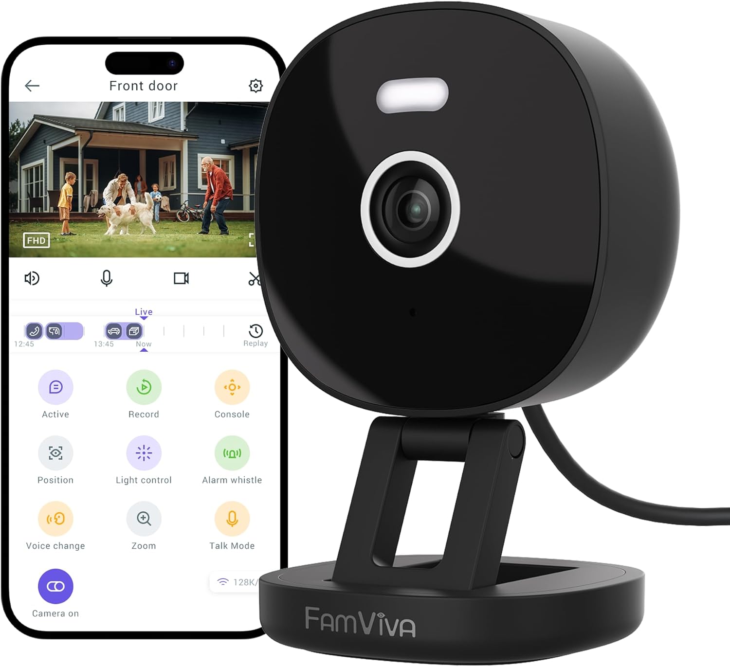 Detalle de FAMVIVA 2K Security Camera — Wired outdoor/indoor