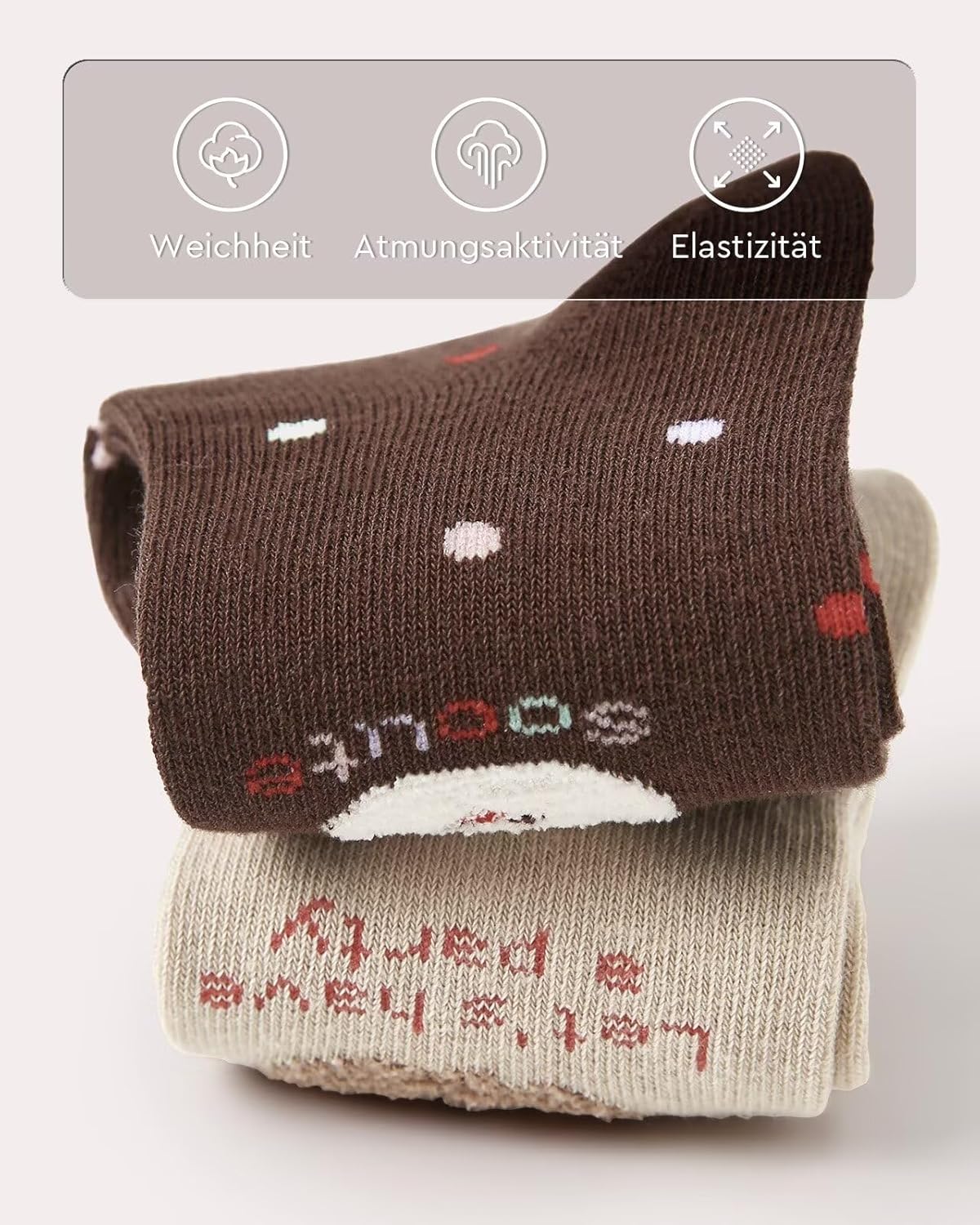 Detalle 2 de Kyopp 10 Paar Kindersocken 4-12 Jahre