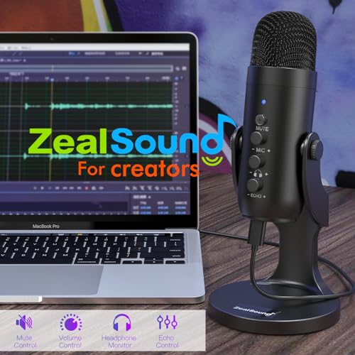 Thumbnail 6 de zealsound K66 USB Microphone – A solid all‑rounder for podcasts, streaming and gaming