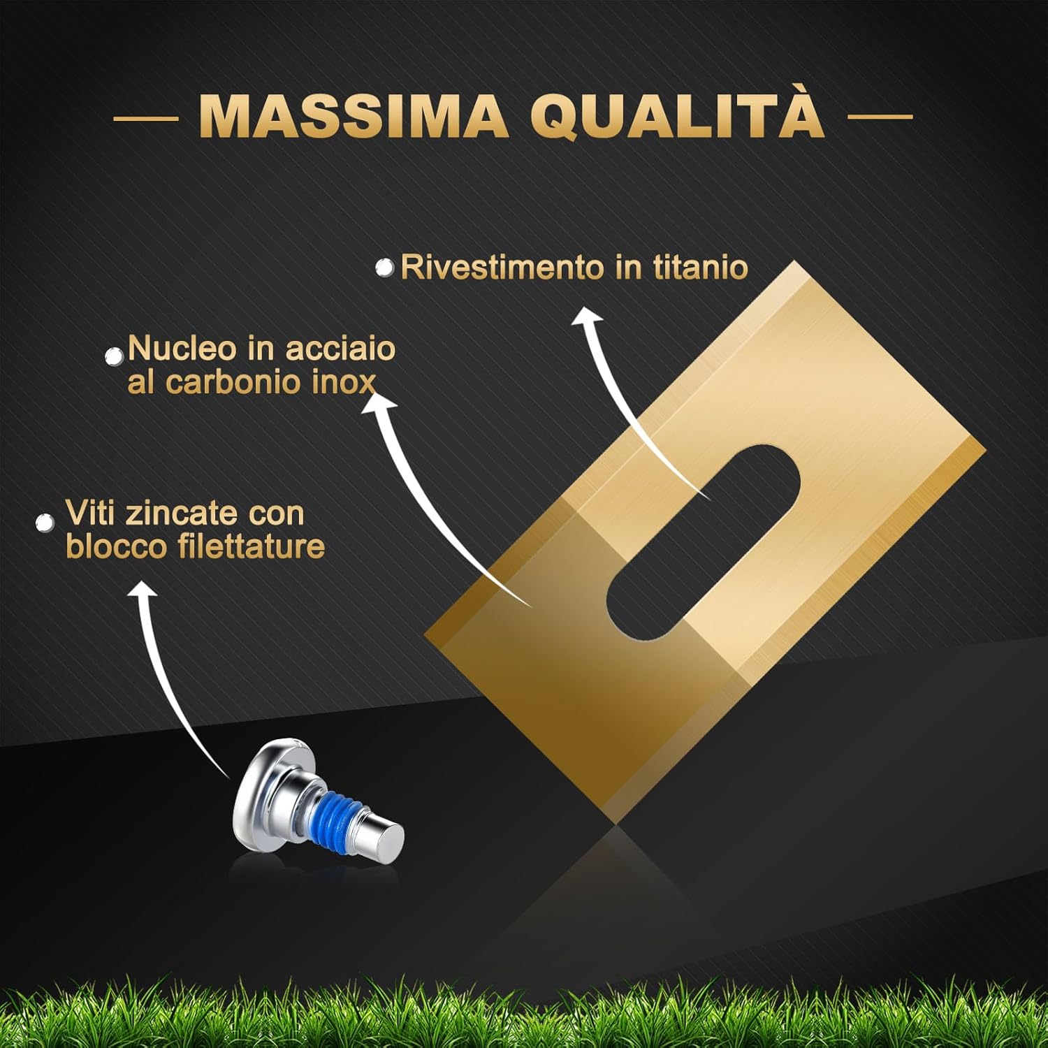 Thumbnail 1 de FourShow 36 lame di ricambio per robot tosaerba Husqvarna e Gardena, Endurance