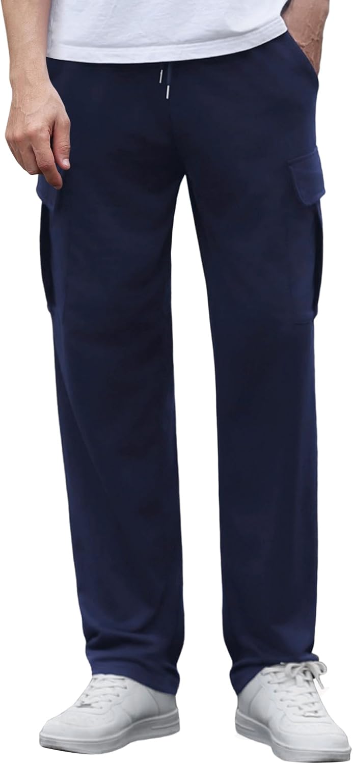 Detalle de Crewhpo Pantalones Chándal Hombre Talla Grande