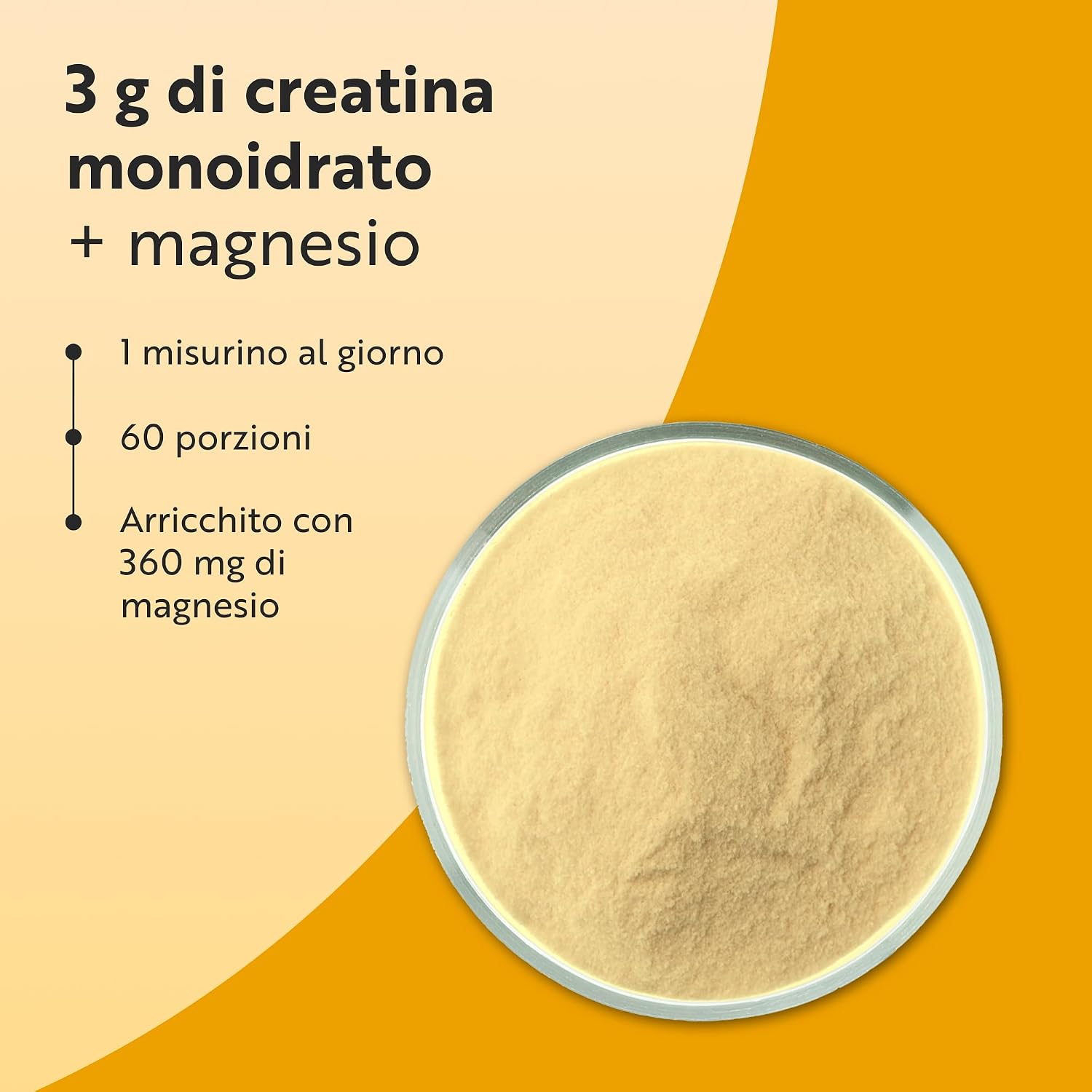 Detalle de Nutravita Creatina Monoidrato 3000 mg con Magnesio 360 mg – 360 g, Polvere Vegana senza Aroma