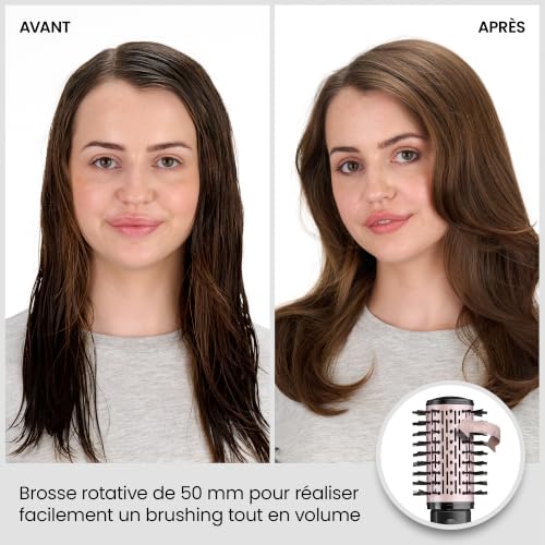 Detalle de BaByliss AS200E Dry, Straighten and Style : sèche-cheveux rotatif avec 4 accessoires interchangeables