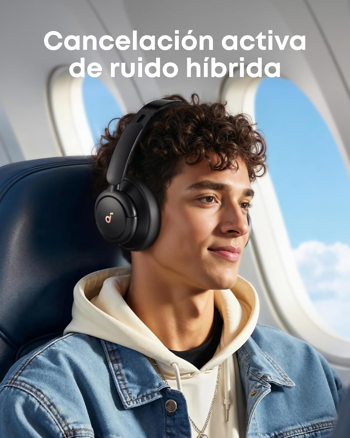 Detalle 1 de Soundcore Q30 Anker, cascos con cancelación de ruido híbrida