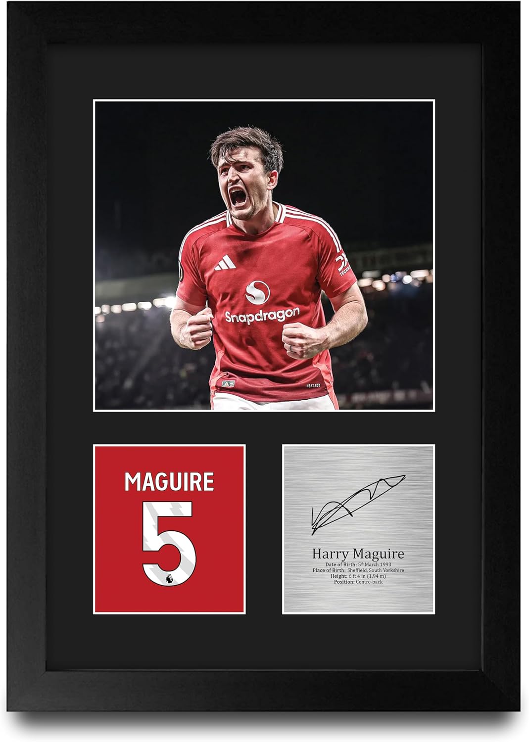 Thumbnail 4 de HWC Trading Harry Maguire Autograph Printed Photo – A4 Portrait