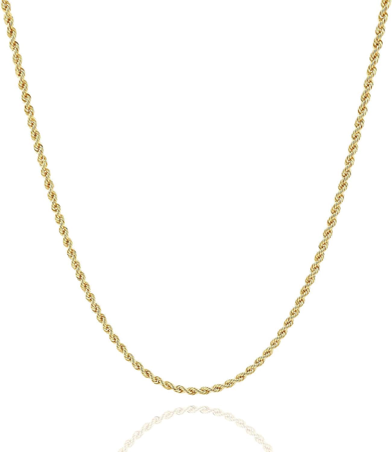 Detalle de Chaîne maille corde en or jaune 750/18 carats – largeur 2,50 mm, longueur personnalisable