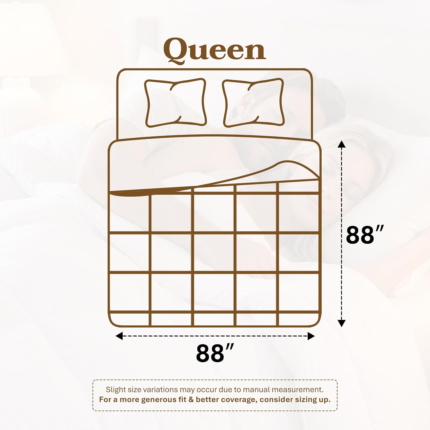 Detalle de Utopia Bedding UB0060 Queen Comforter, 88 x 88 Inches, White, Box-Stitched