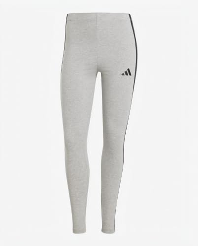 Thumbnail 6 de ADIDAS Women's Essentials 3-Stripes Cotton Leggings – Medium Grey Heather/Black, taglia L