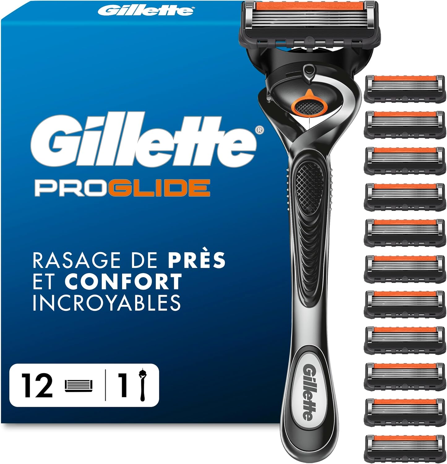 Detalle de Gillette Proglide rasoir 12 recharges 5 lames