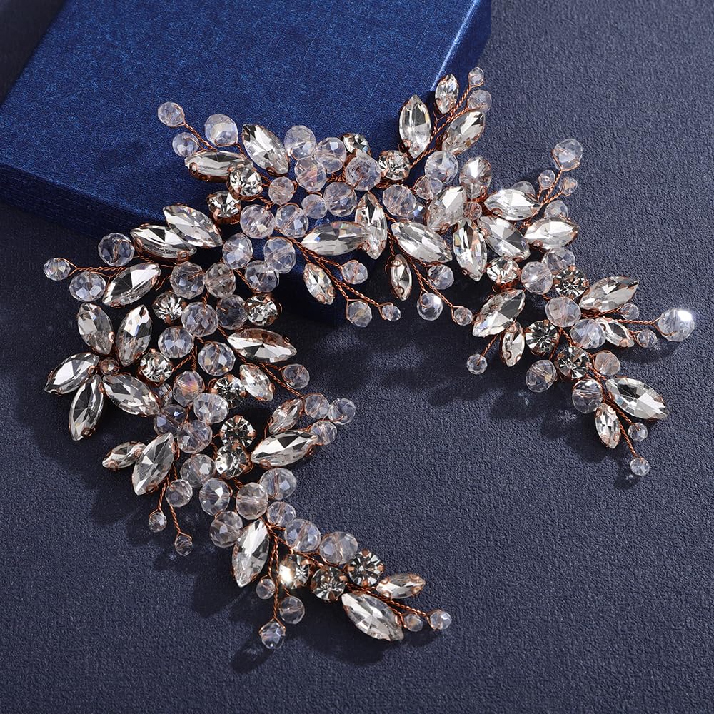 Detalle 1 de Lenjicons Luxuries Rhinestone Hair Vine, 26 cm