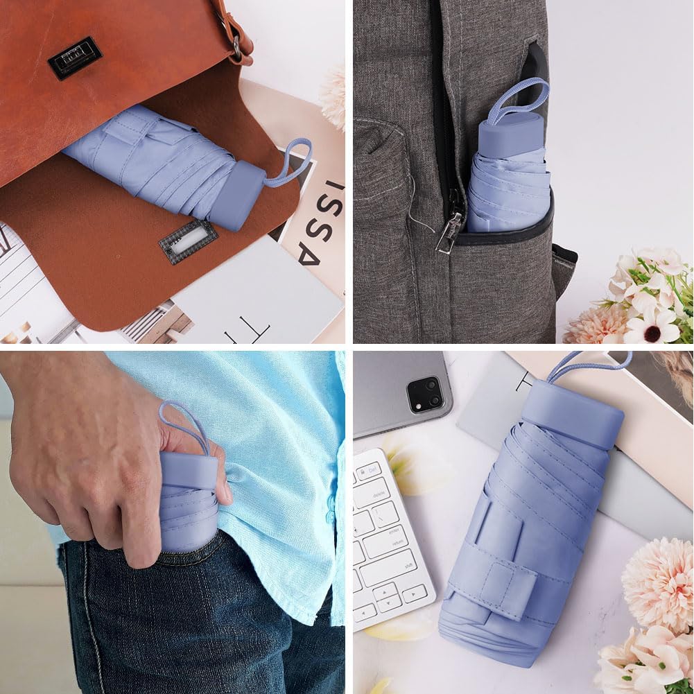 Thumbnail 6 de Aolso Travel Umbrella - 6 Ribs Mini UV Folding Sun Umbrella