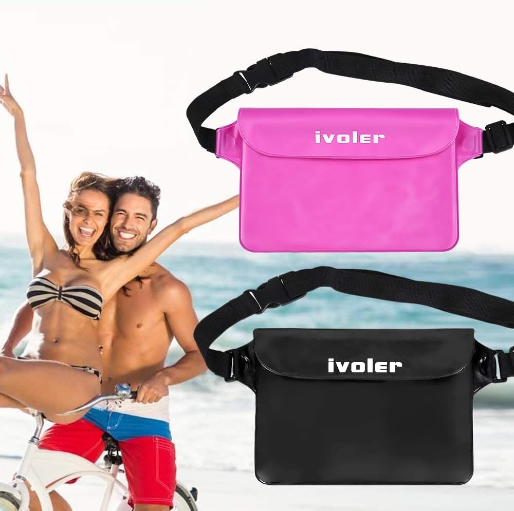 Detalle 2 de ivoler Waterproof Pouch Bag 2 Pack – Universal Dry Bags for Phone, Cash & Documents