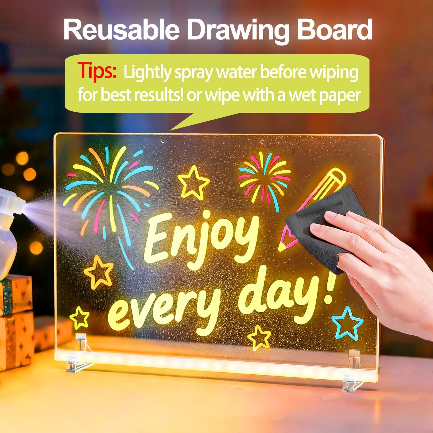 Detalle de YSMNDE LED Drawing Board, 15.7 x 11.8-Inch