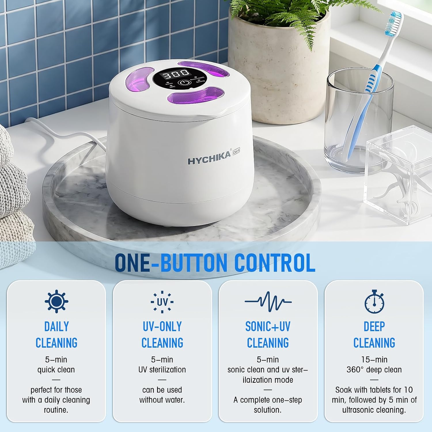 Detalle 2 de HYCHIKA Ultrasonic Retainer Cleaner 45kHz