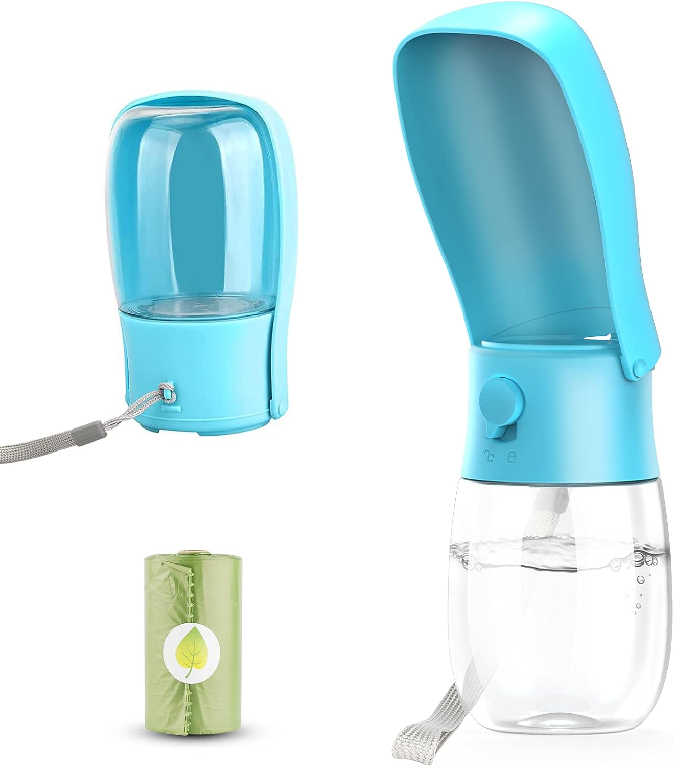 Detalle de Gezimetie Dog Water Bottle Foldable 300ml