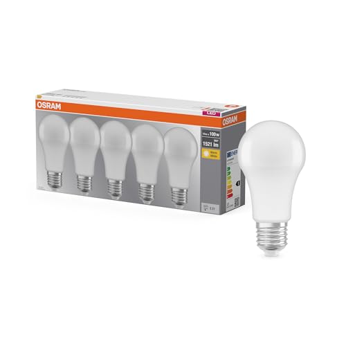 Detalle de OSRAM Lampada LED Attacco E27 A100 13W 1521lm IP20 – bianco caldo satinato