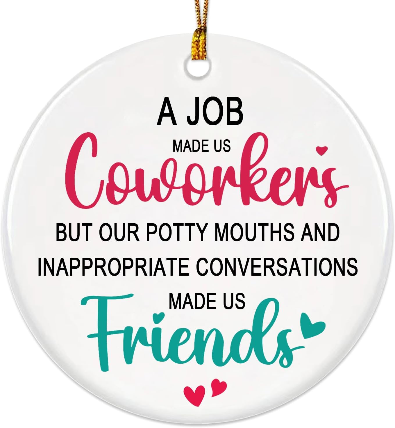 Detalle de Coworker Christmas Ornament 2025 — Funny Work Friend