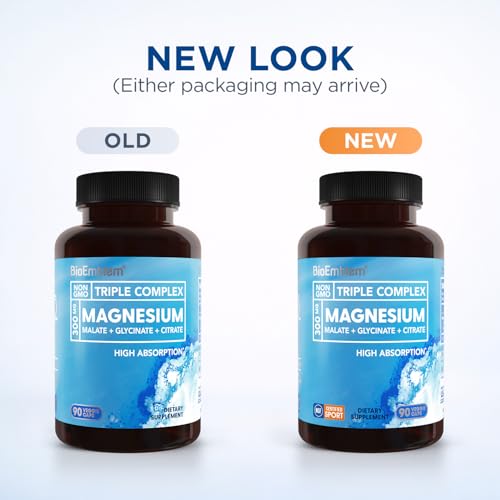 Detalle 2 de BioEmblem Triple Magnesium Complex: 300 mg Magnesium Glycinate, Malate & Citrate